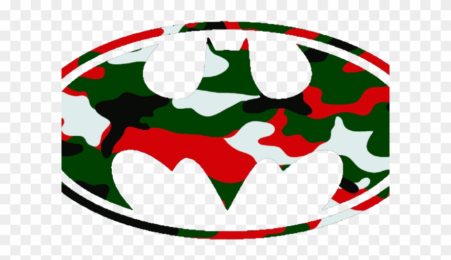 Camo Clipart Christmas - Batman Logo Png Transparent Png
