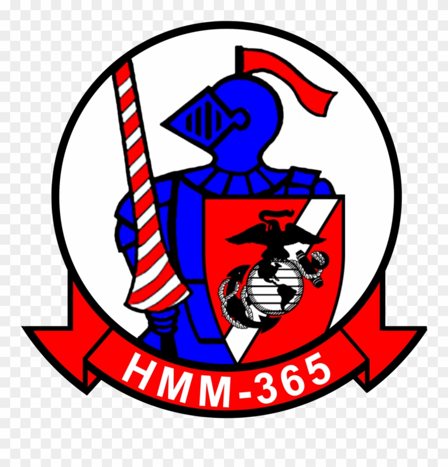 Usmc Hmm-365 Blue Knights Sticker Military, Law Enforcement - Vmm 163 Rein Clipart