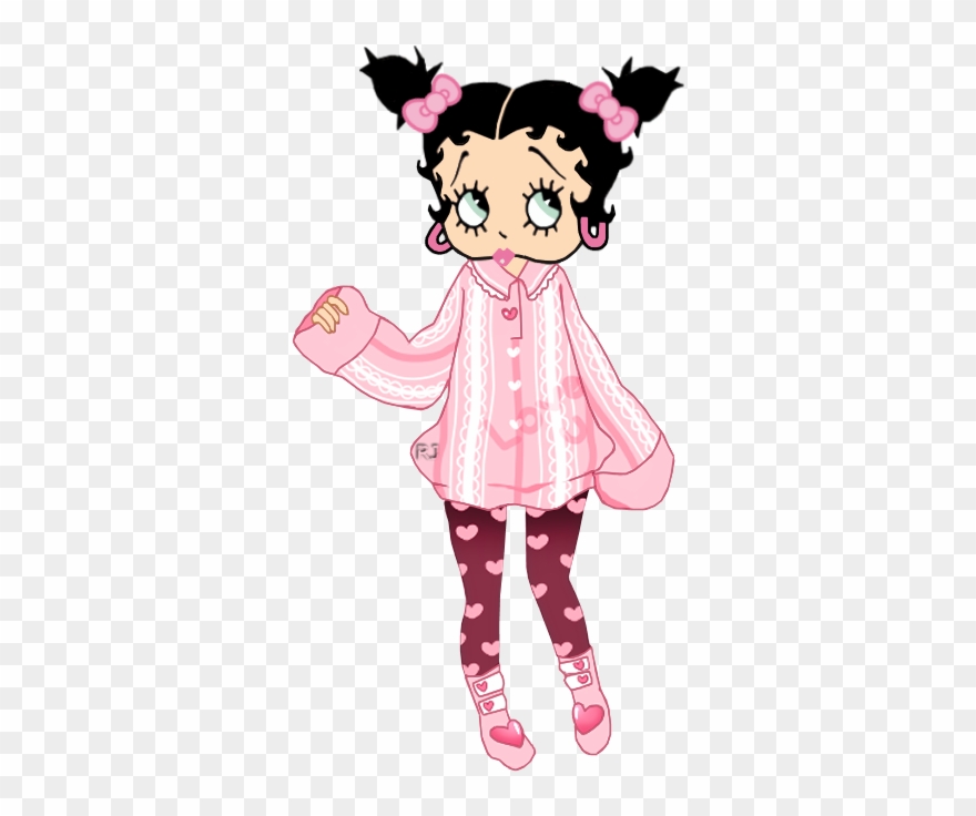 Valentine Black Betty Boop, Clipart, Hello Kitty, Bb, - Betty Boop - Png Download