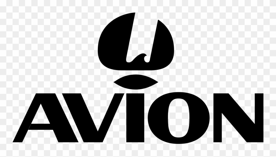 Avion Logo Black And White - Avion Trailer Decals Clipart