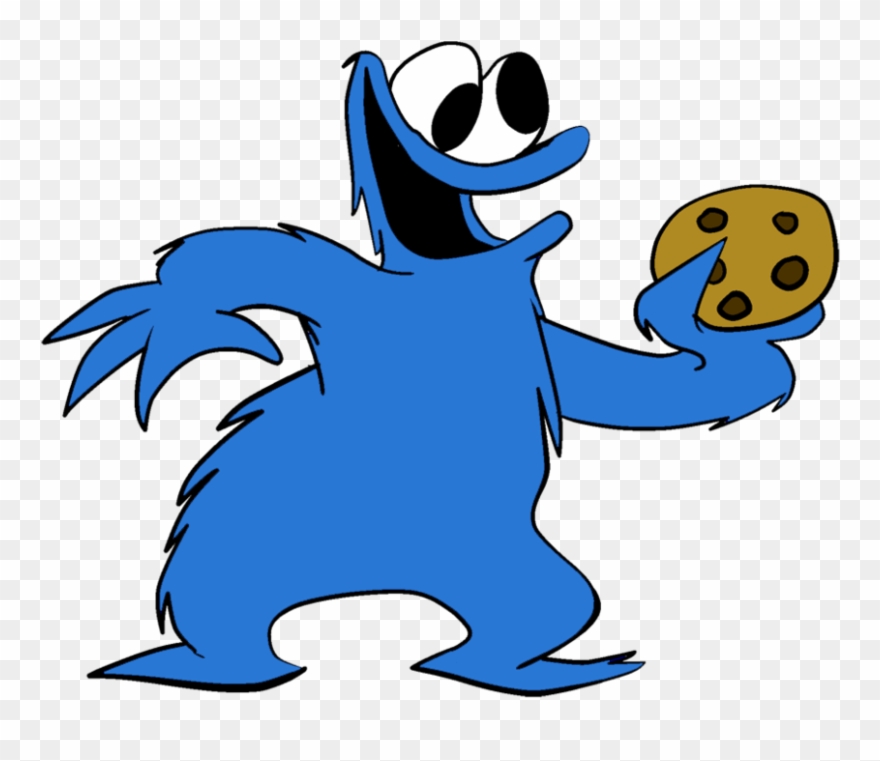 Cookie Monster And A Cookie By Joeywaggoner - Cookie Monster Clipart