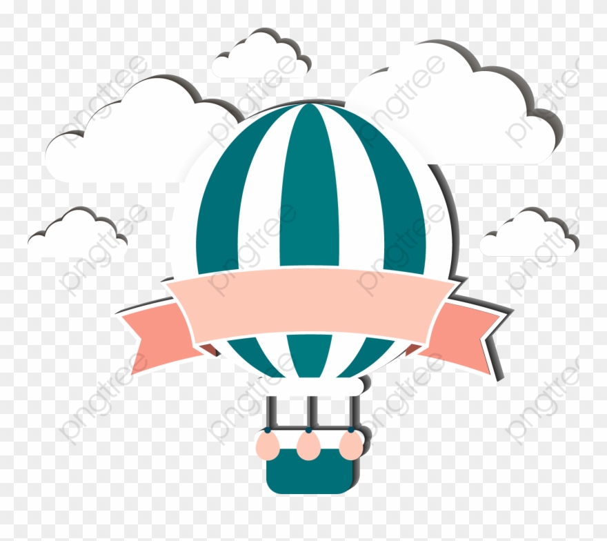 Cartoon Hot Air Balloon - Globos Aerostaticos Para Tarjetas Clipart