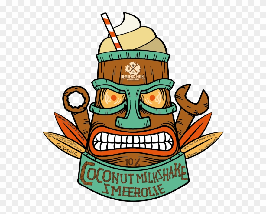 Smeerolie Coconut Milkshake Clipart