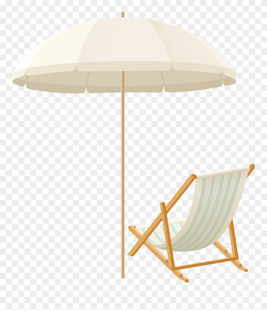 Beach Umbrella With Chair Png Clip Art , Png Download Transparent Png