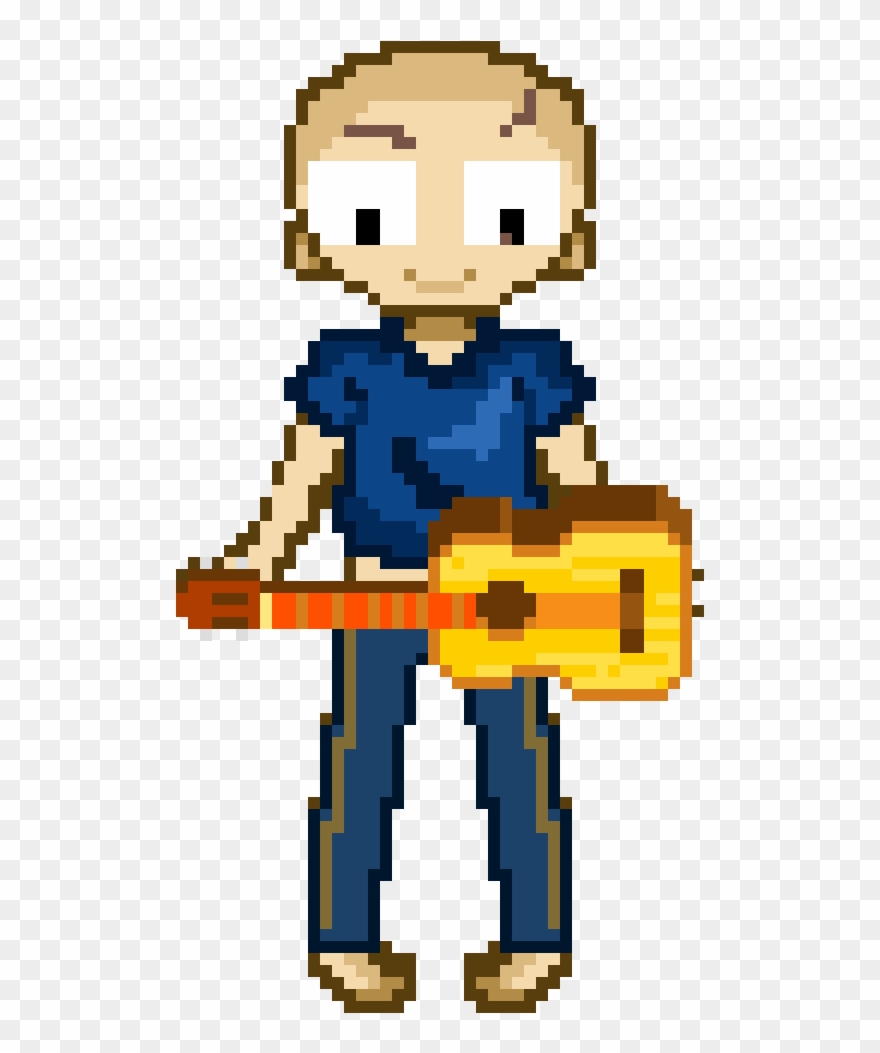 Guy Playing Banjo - Cartoon Clipart
