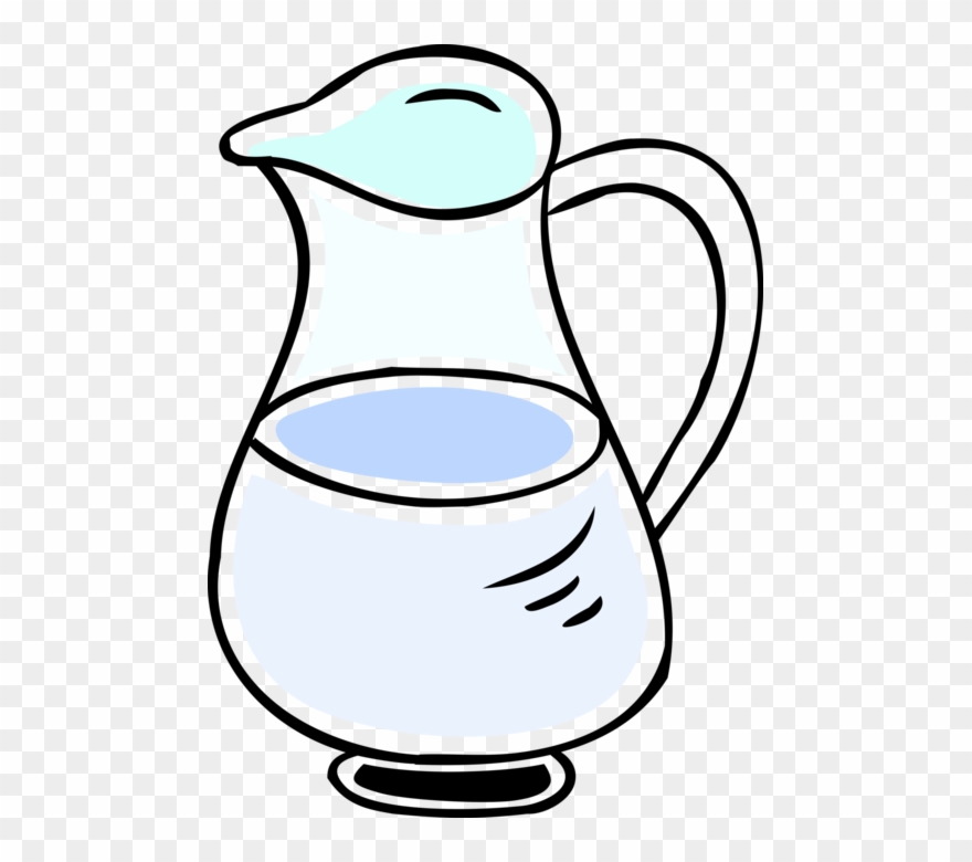 Vector Illustration Of Juice Or Drink Pitcher Jug - Jarra De Agua Vetor Png Clipart
