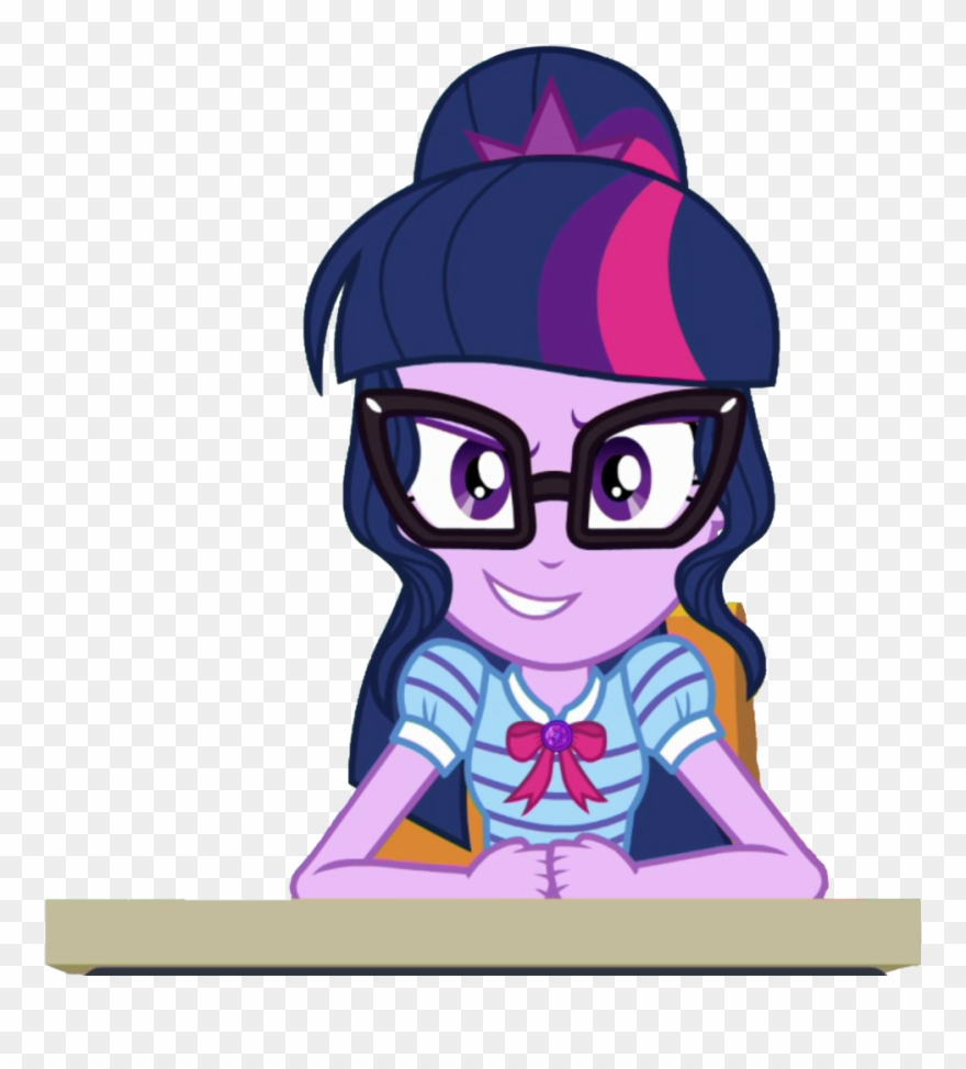 Hd Anime Girl Clipart Ponytail Sci Twi Looking At You Png