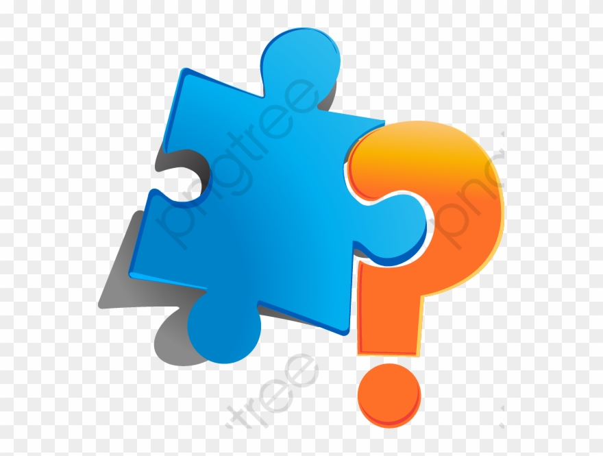 Puzzle Pieces Clipart Orange - Puzzle Piece With Question Mark - Png Download
