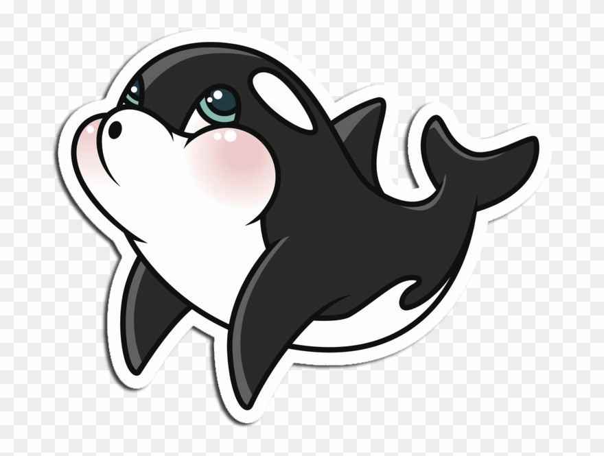 Killer Whale Clipart Arctic Animal - Cartoon Killer Whale Cute - Png Download