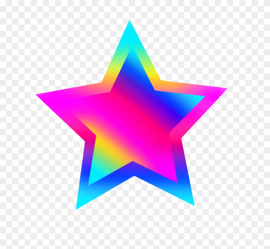 #freetoedit #stars #star #rainbow #png #colors #green - Rainbow Colorful Stars Png Clipart