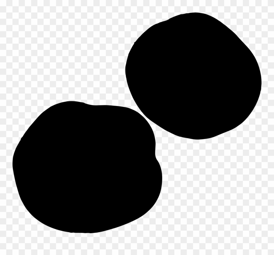 Potato Silhouette - Circle Clipart