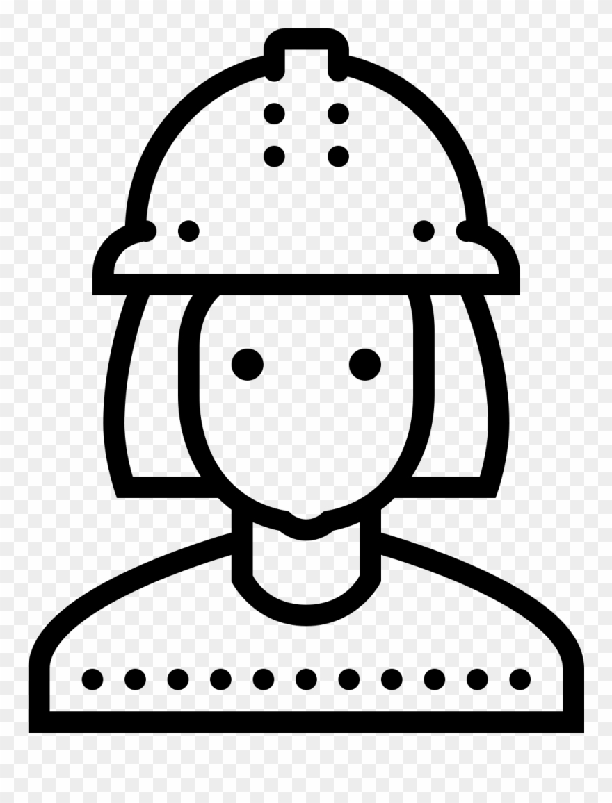 Female Worker Icon - Civil Engineer Icon Png Clipart