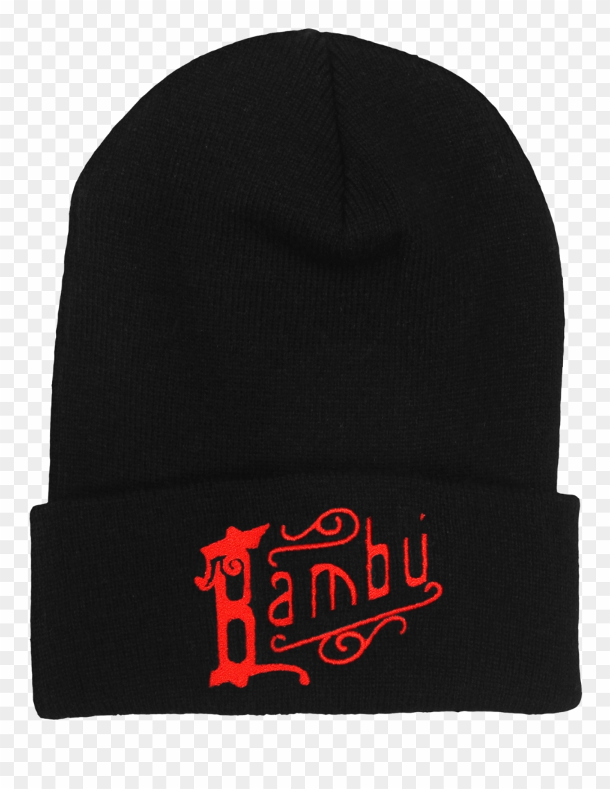 Gothic Logo Lines On Black Cuff Beanie $25 - Beanie Clipart
