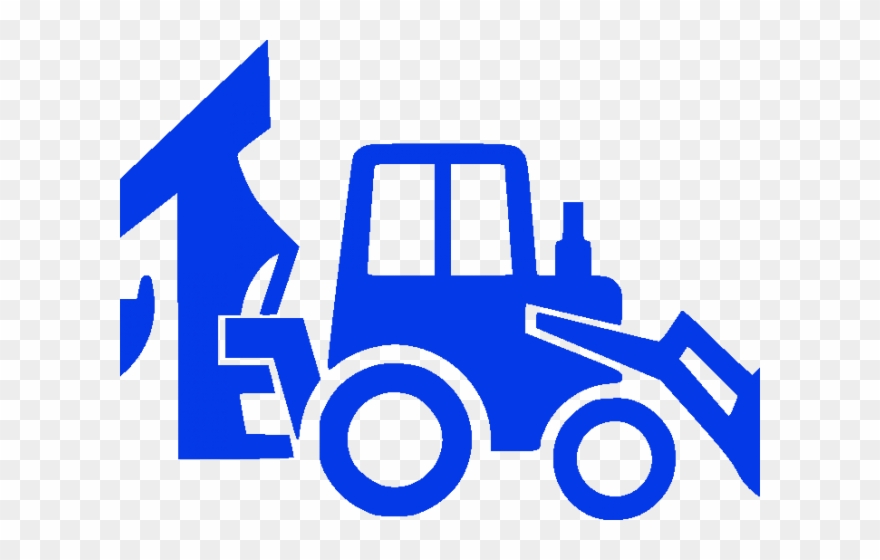 Excovator Clipart Backhoe Loader - Back Hoe Loader Icon - Png Download