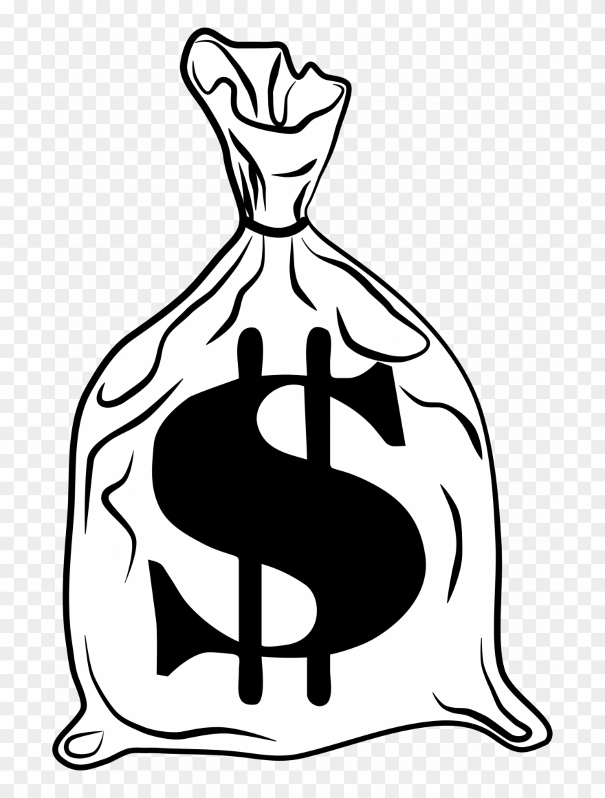 Medium Size Of Drawing Book Clipart Banana A Airplane - Clip Art Money Bags - Png Download