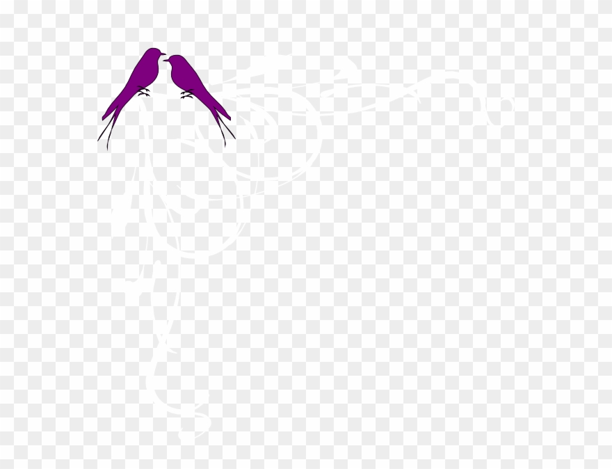 Love Birds Corner Frame Clip Art - Illustration - Png Download