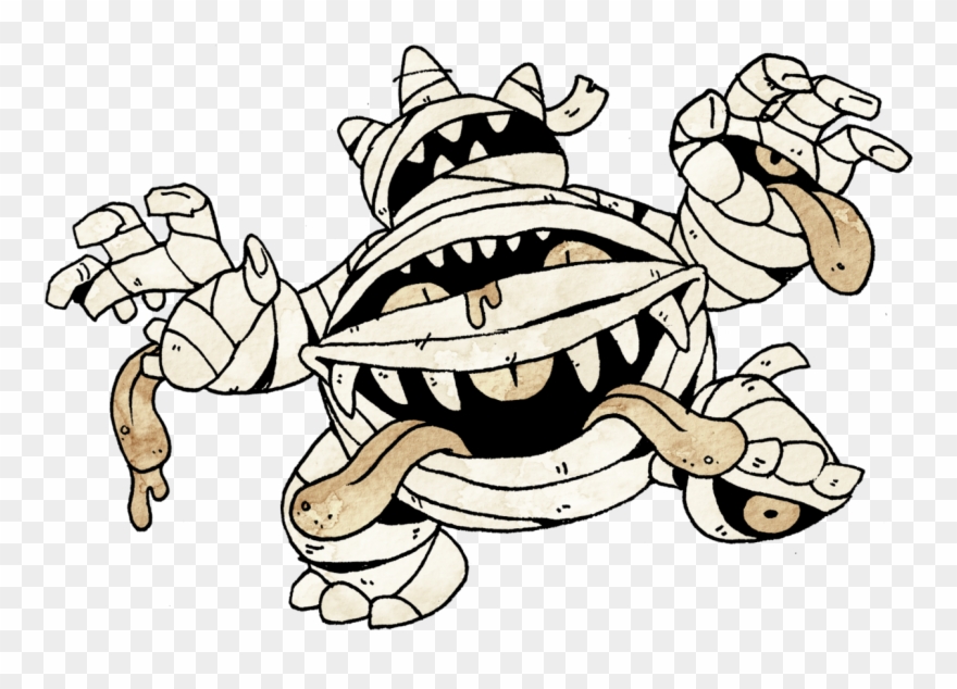 Inktober Day - Mummy Fakemon Clipart