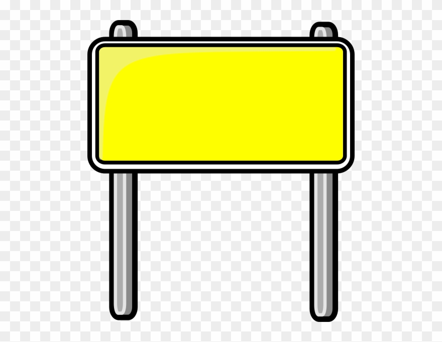 - Blank Road Sign Clipart , Png Download - Sign Clip Art Png Transparent Png
