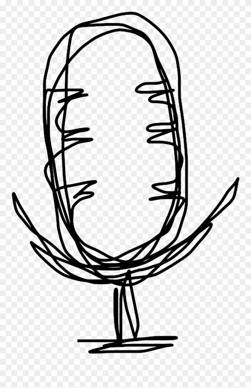 #art #illustration #fashion #tshirt #microphone #singer - Sketch Clipart