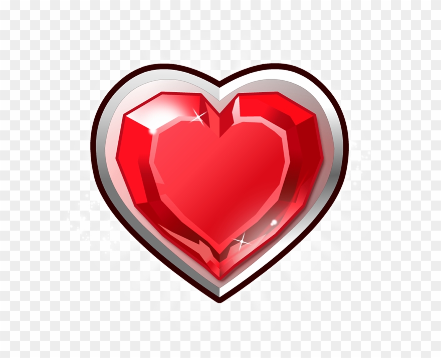 Bejeweled Blitz Heart Stone - Heart Clipart