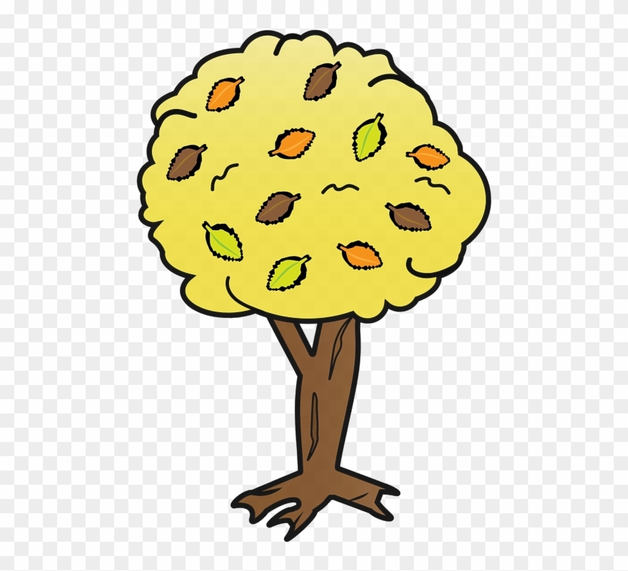 Fall Tree Trees Clipart Buy Clip Art Yellow Free Transparent - Clip Art - Png Download