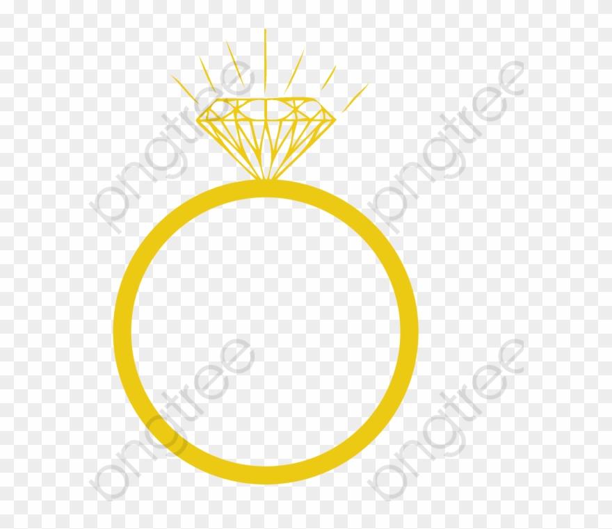 Orange Beautiful Diamond Ring - L Tree Clipart
