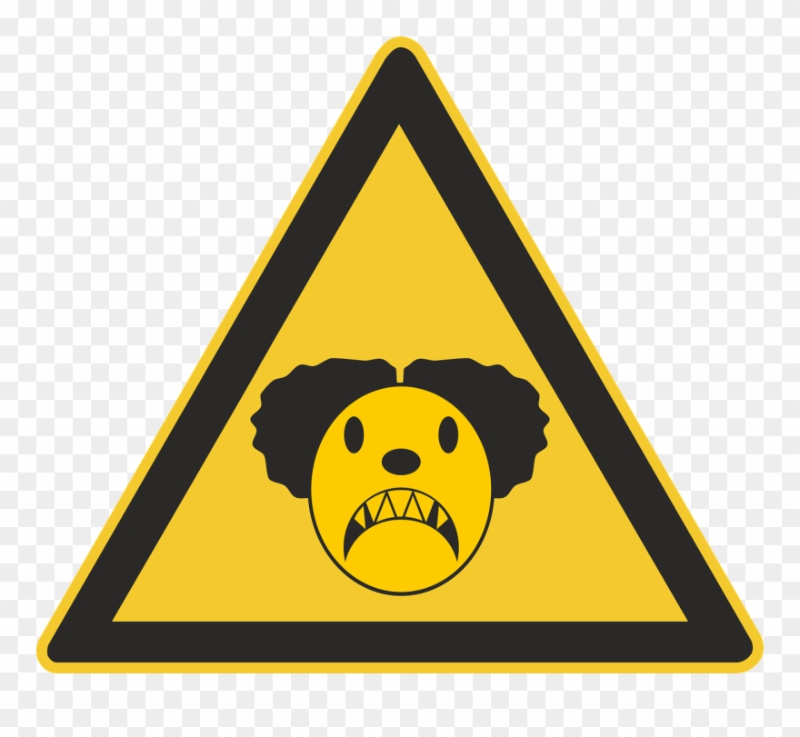 Bright Light Warning Sign Clipart