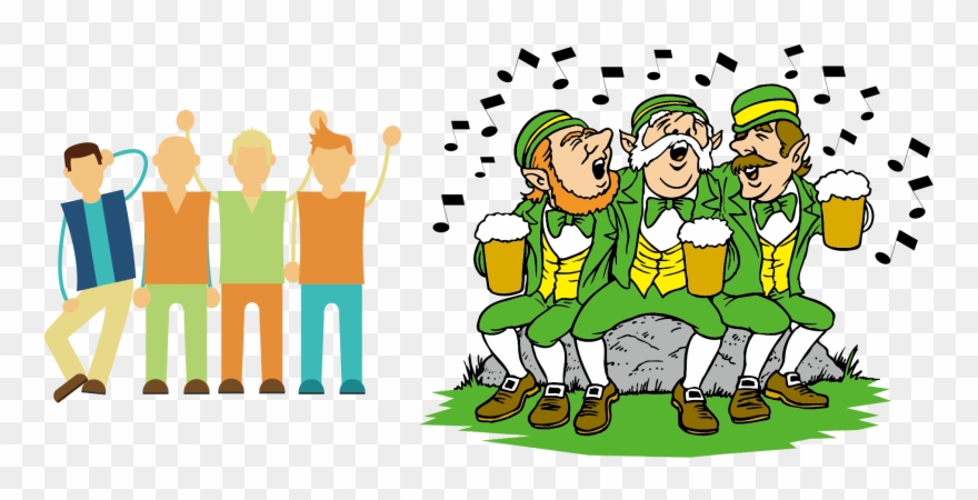 Ireland Wedding Invitation Saint Patricks Day March - Leprechaun Drinking Clipart