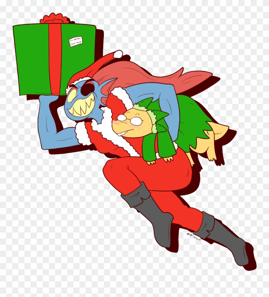 Lastly, Gift Art For @dantelmeansbsns She Loves Undertale - Cartoon Clipart