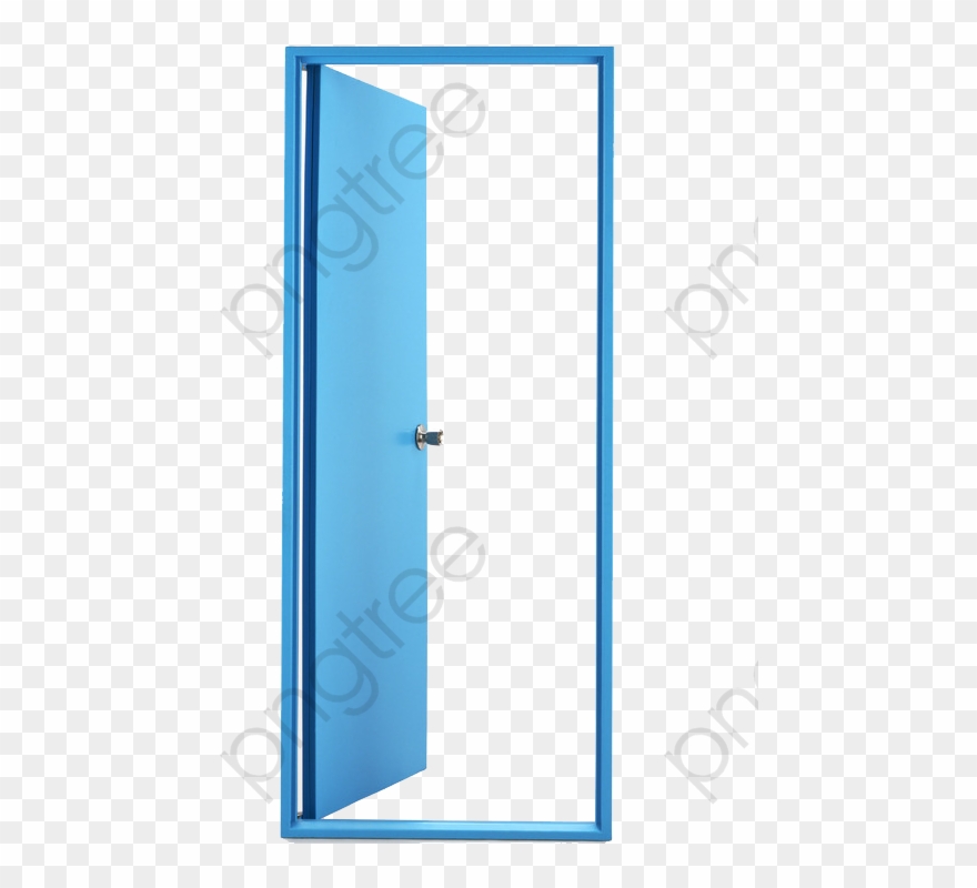 Door Clipart Blue - Door - Png Download