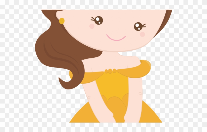 Disney Princesses Clipart Cutie - Bela E A Fera Png Cute Transparent Png