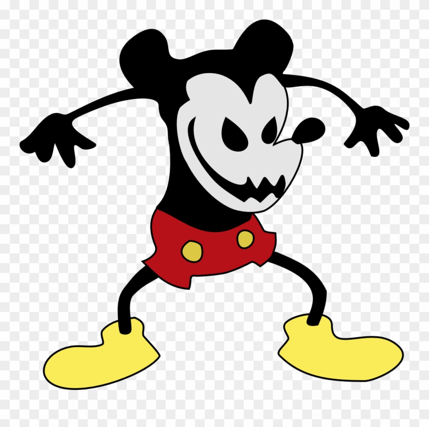 Oswald The Lucky Rabbit Clipart Mickey Mouse's - Evil Mickey Mouse Clipart - Png Download