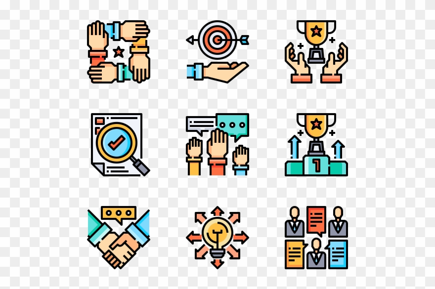 Teamwork - Icons For Web Design Clipart