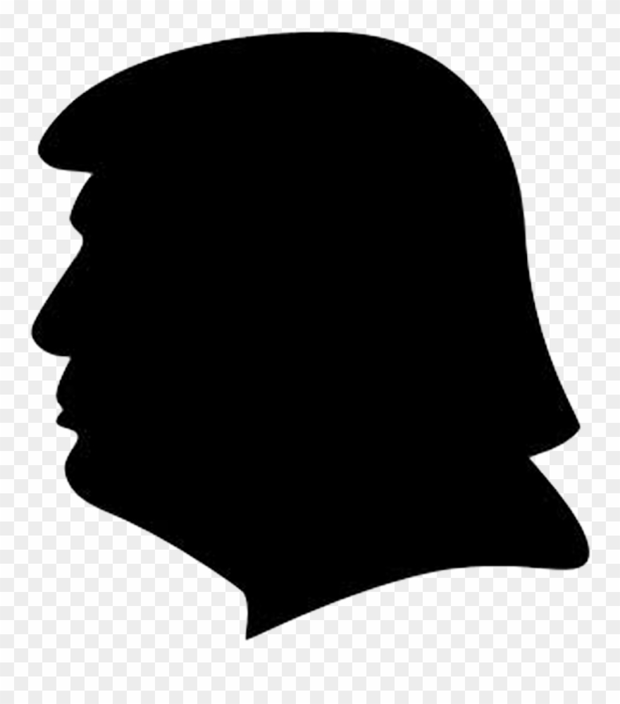 Trump Png Silhouette - Head Icon Png Clipart