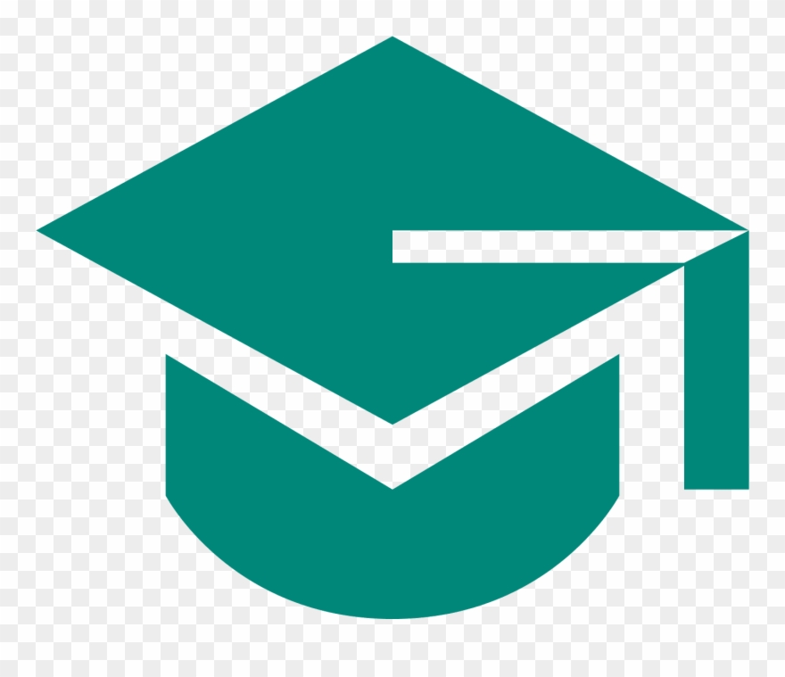 Green Graduation Hat - Square Academic Cap Clipart