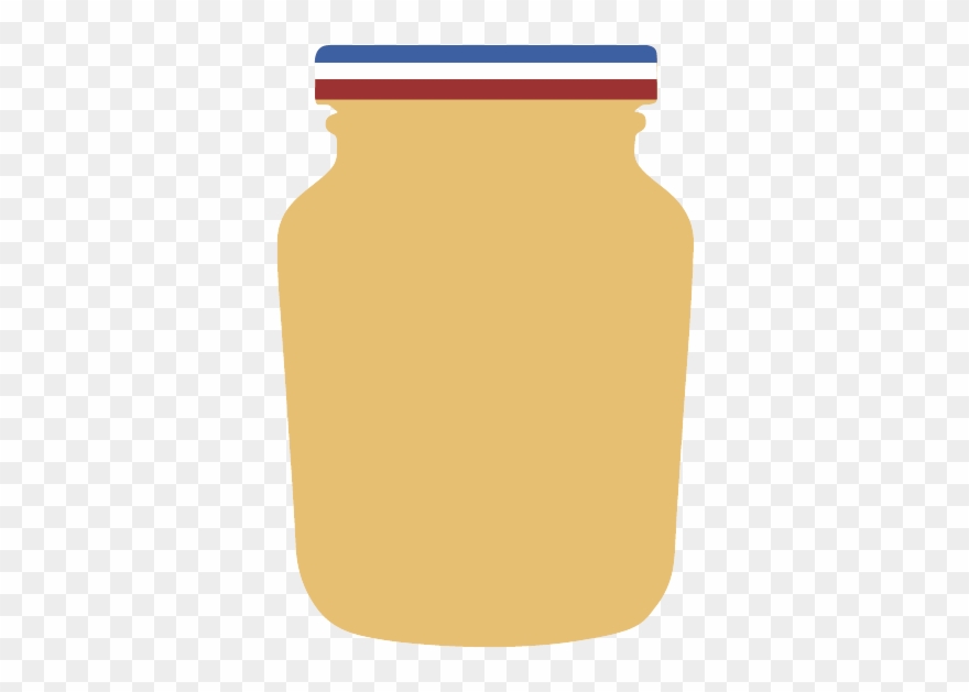 Grey Poupon - Glass Bottle Clipart