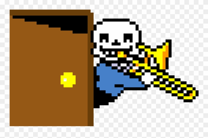 Sans W/ Trombone - Sans Trombone Clipart