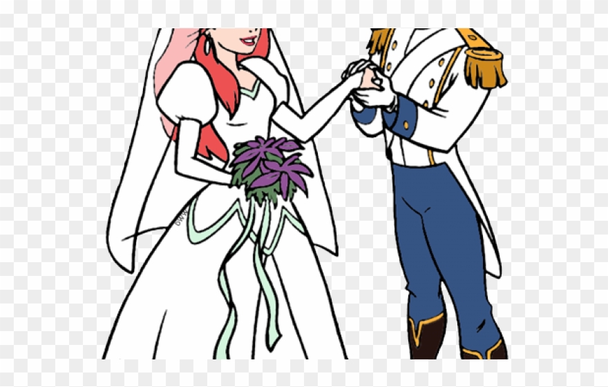 Bride Clipart Mermaid - Ariel - Png Download