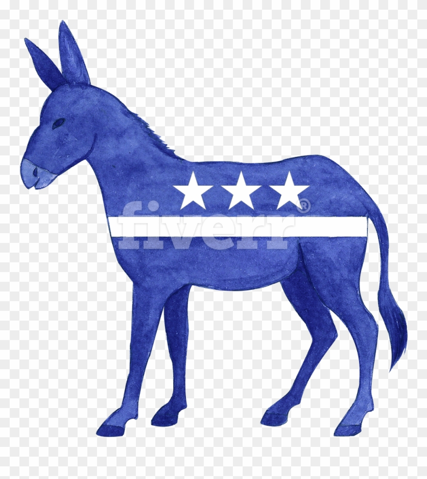 Download Democratic Donkey - Political Party In Usa Logo Clipart