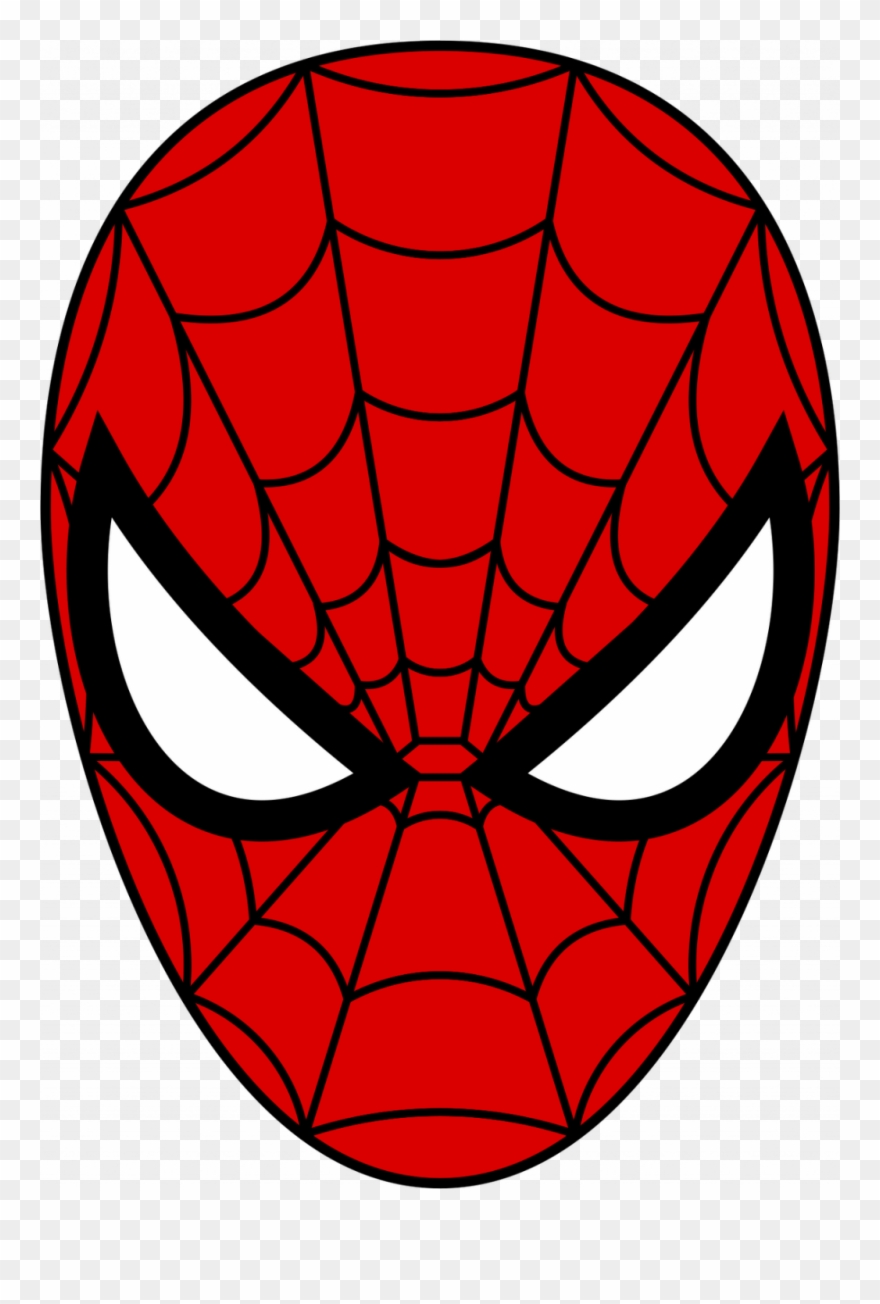 Large Size Of Coloring Books - Spider Man Face Clipart