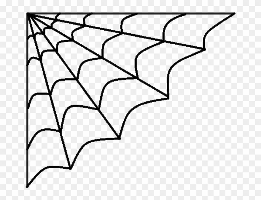 Spider Web Clipart - Halloween Spider Web Clipart - Png Download