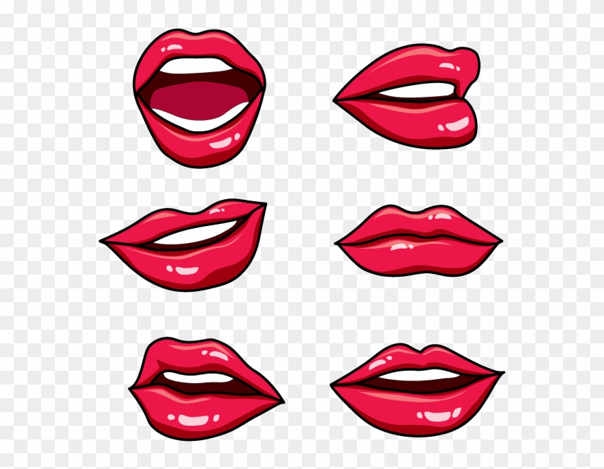 Lip Drawing Kiss Scalable Vector Graphics Clip Art - Draw A Lip Easy - Png Download