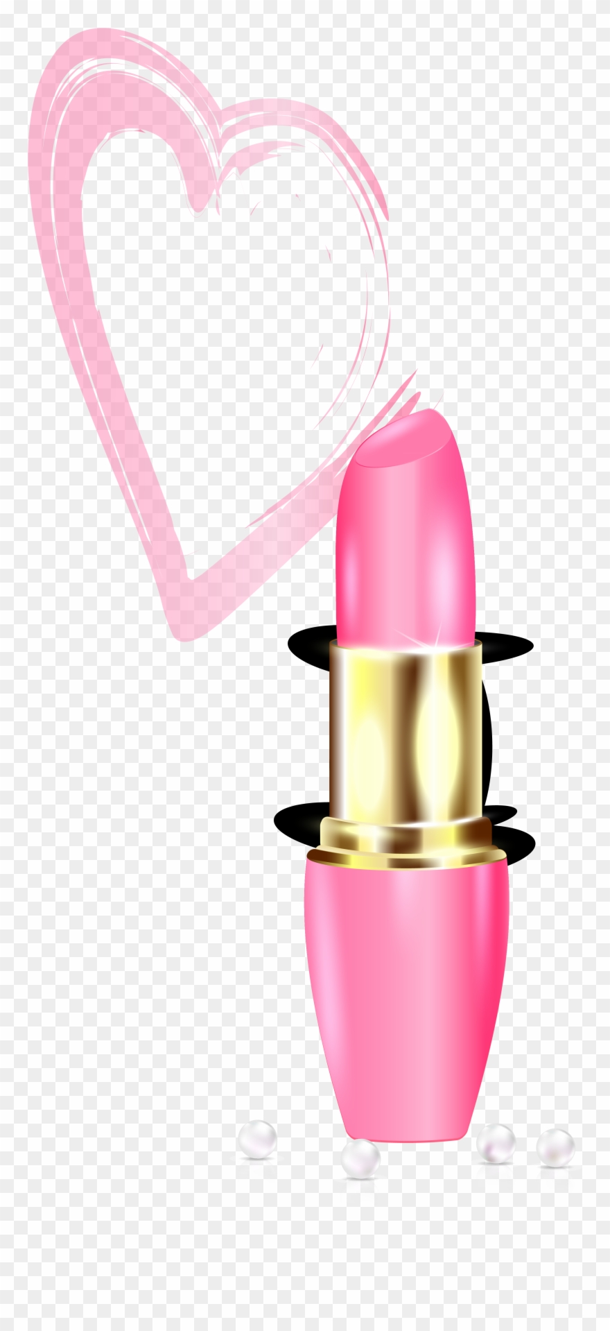 Lipstick Drawing Make-up - Personal Care Clipart