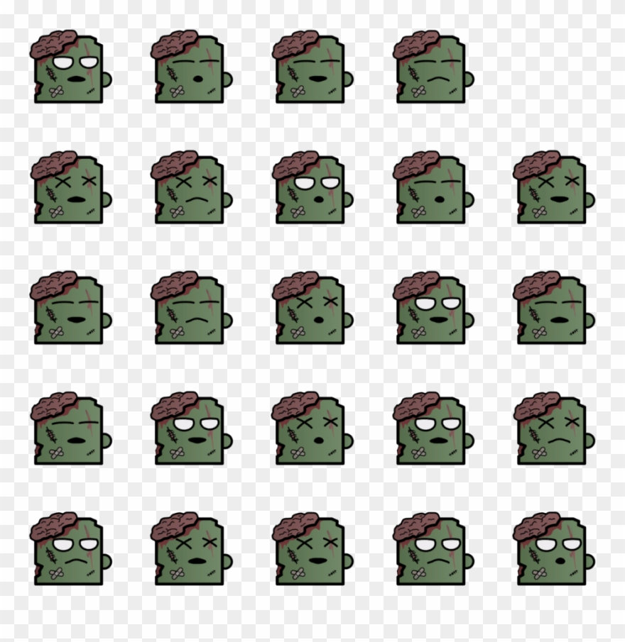 2d Cube Png - Cube Character Sprite Clipart