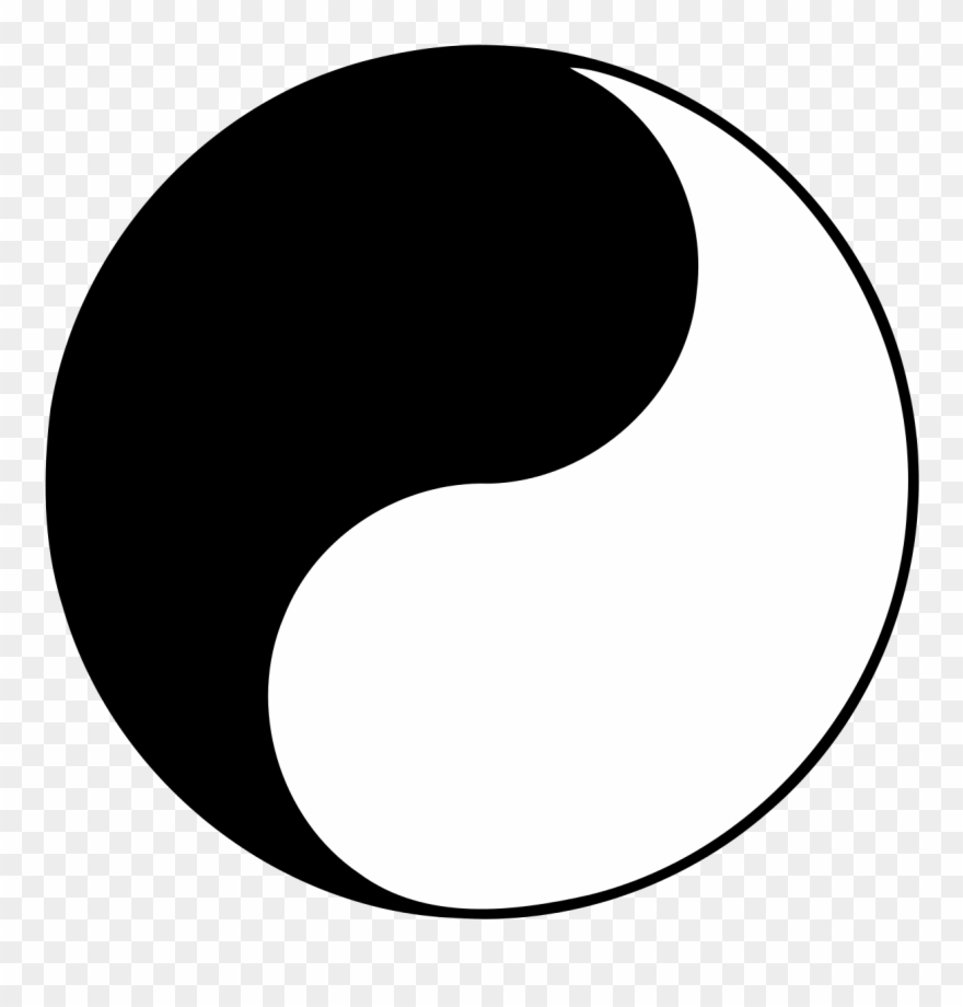 Hälfte Schwarz Hälfte Weiß Clipart