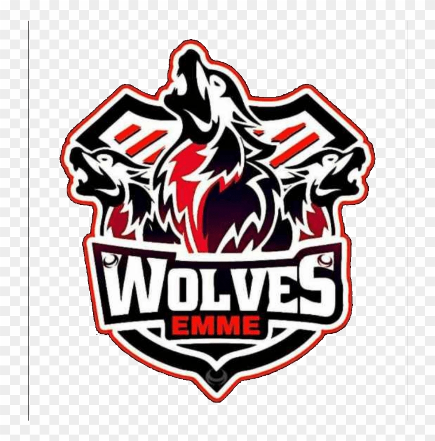 Emme Wolves - Rugby Club Logo Design Clipart