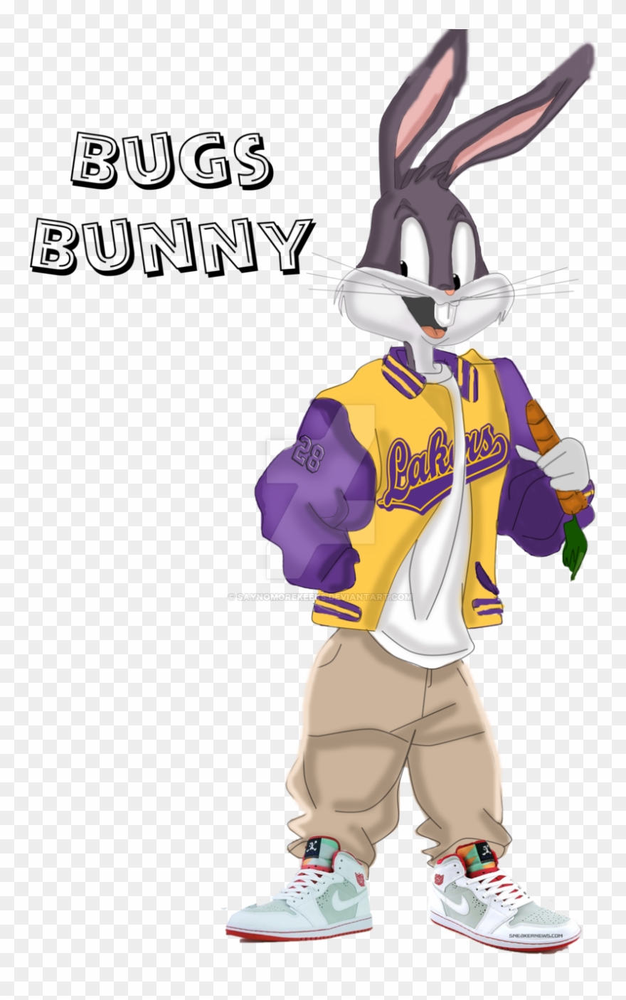 Daffy Duck And Bugs Bunny Basketball - Bugs Bunny Real Life Clipart