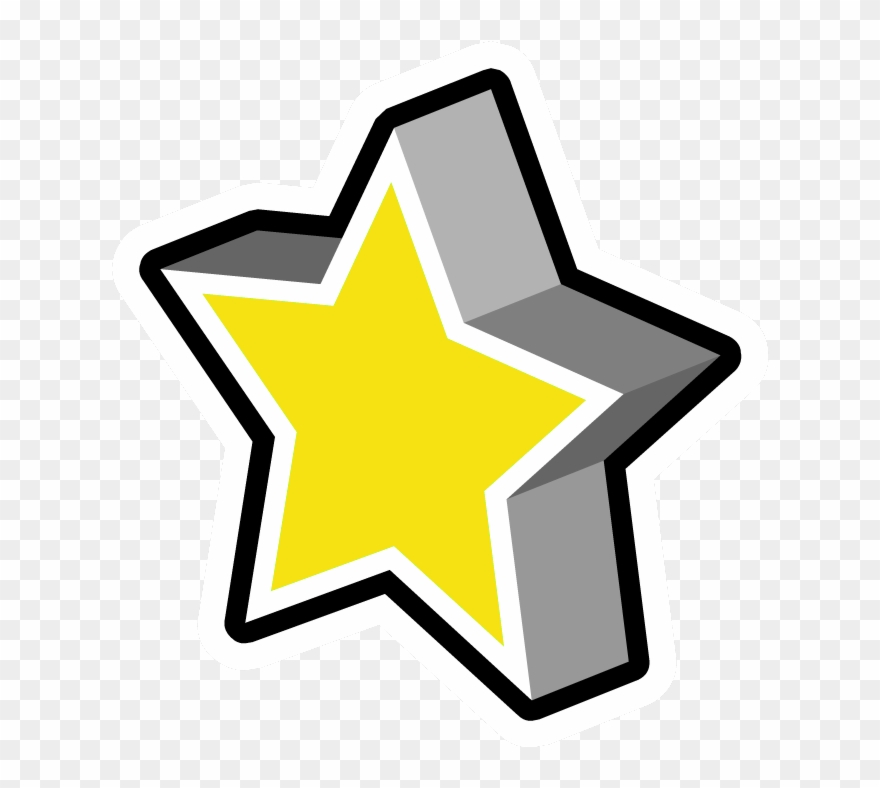 Noot Island Is An Intermediate Quality Article, And - Club Penguin Star Pin Clipart