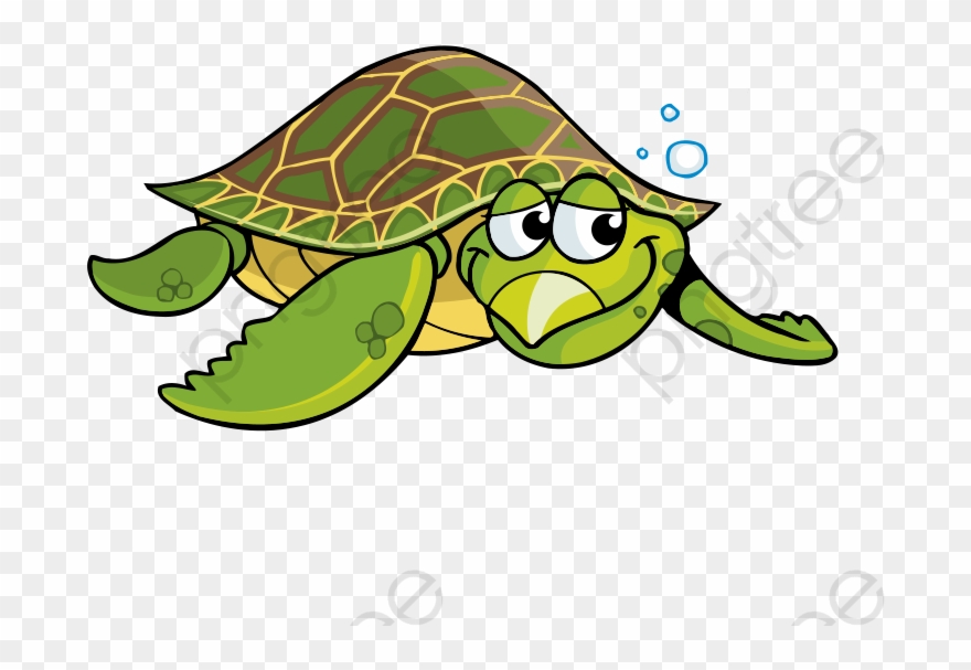 Cartoon Turtle Green Sea Turtle Sea Turtle Clipart - Cartoon Sea Turtle Png Transparent Png