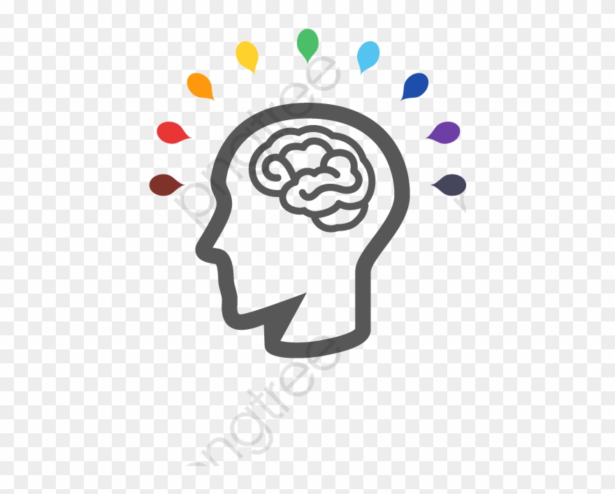 Brain Png Vector - Cabeza Con Cerebro Png Clipart